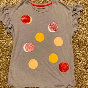 grey polka dot soft shirt